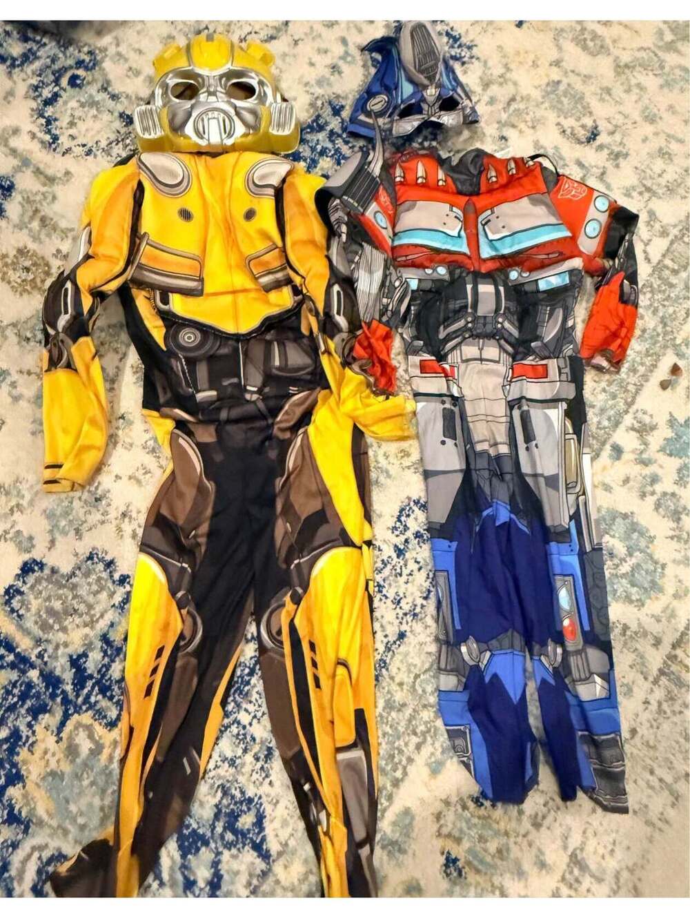 Transformers Optimus Prime & Bumblebee Costumes Sizes 3T-4T and 4-6